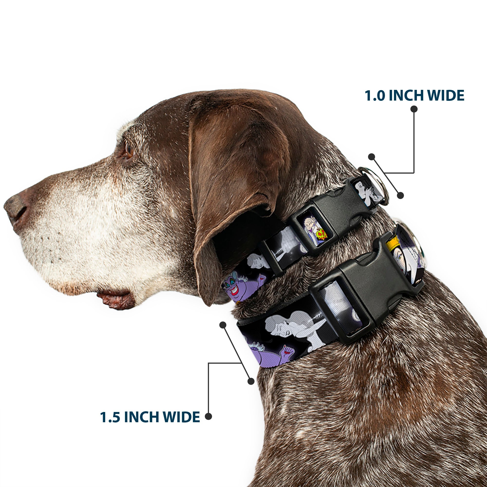 Plastic Clip Collar - Villains Hexing Princess Scenes Color/Black/White