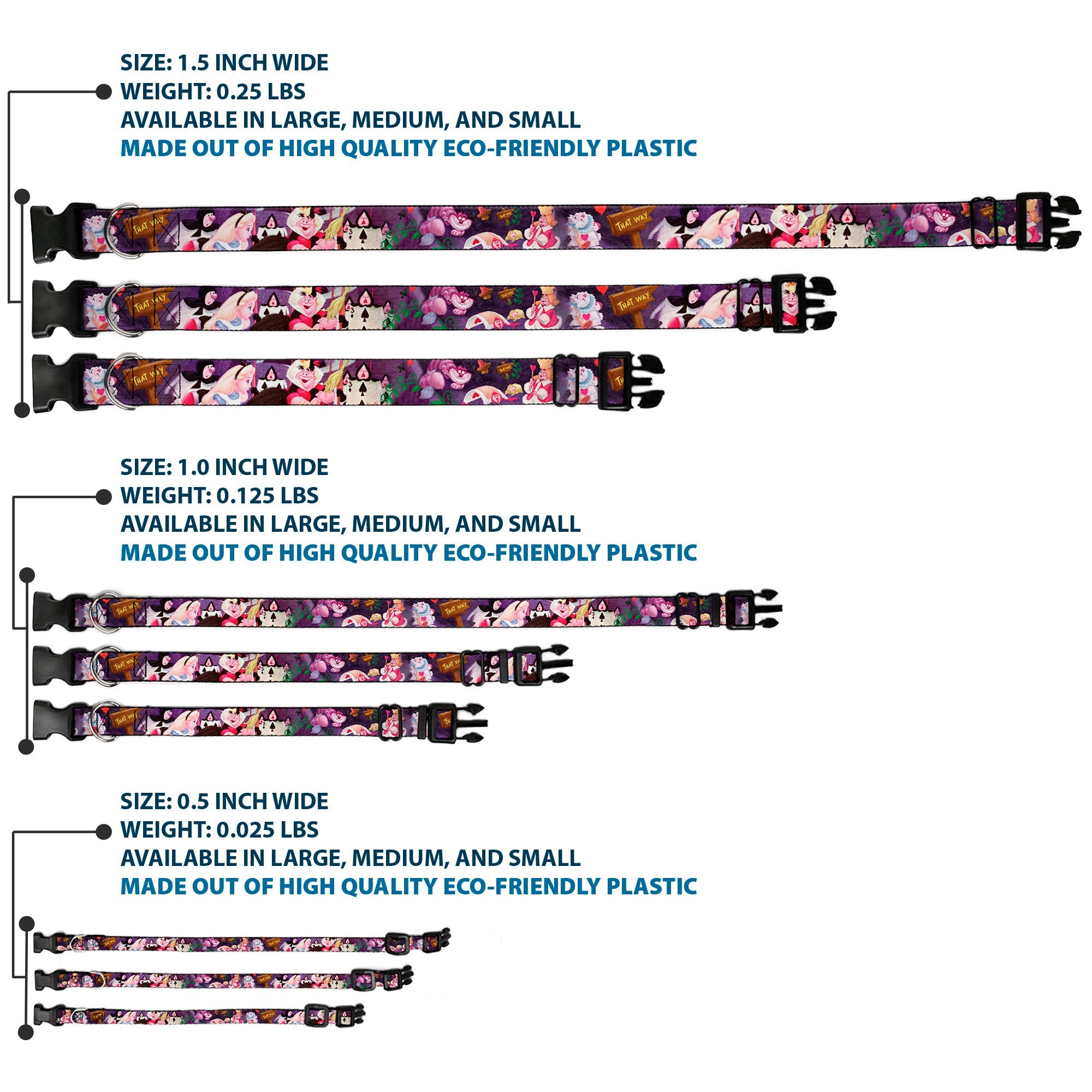 Plastic Clip Collar - Alice & the Queen of Hearts Scenes