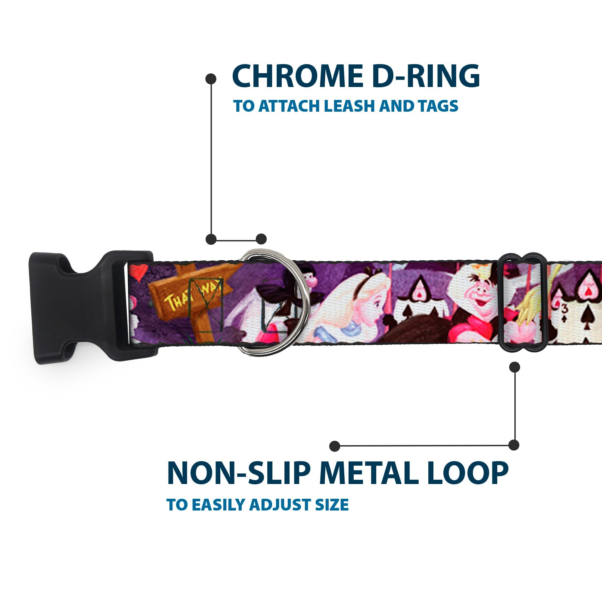 Plastic Clip Collar - Alice & the Queen of Hearts Scenes