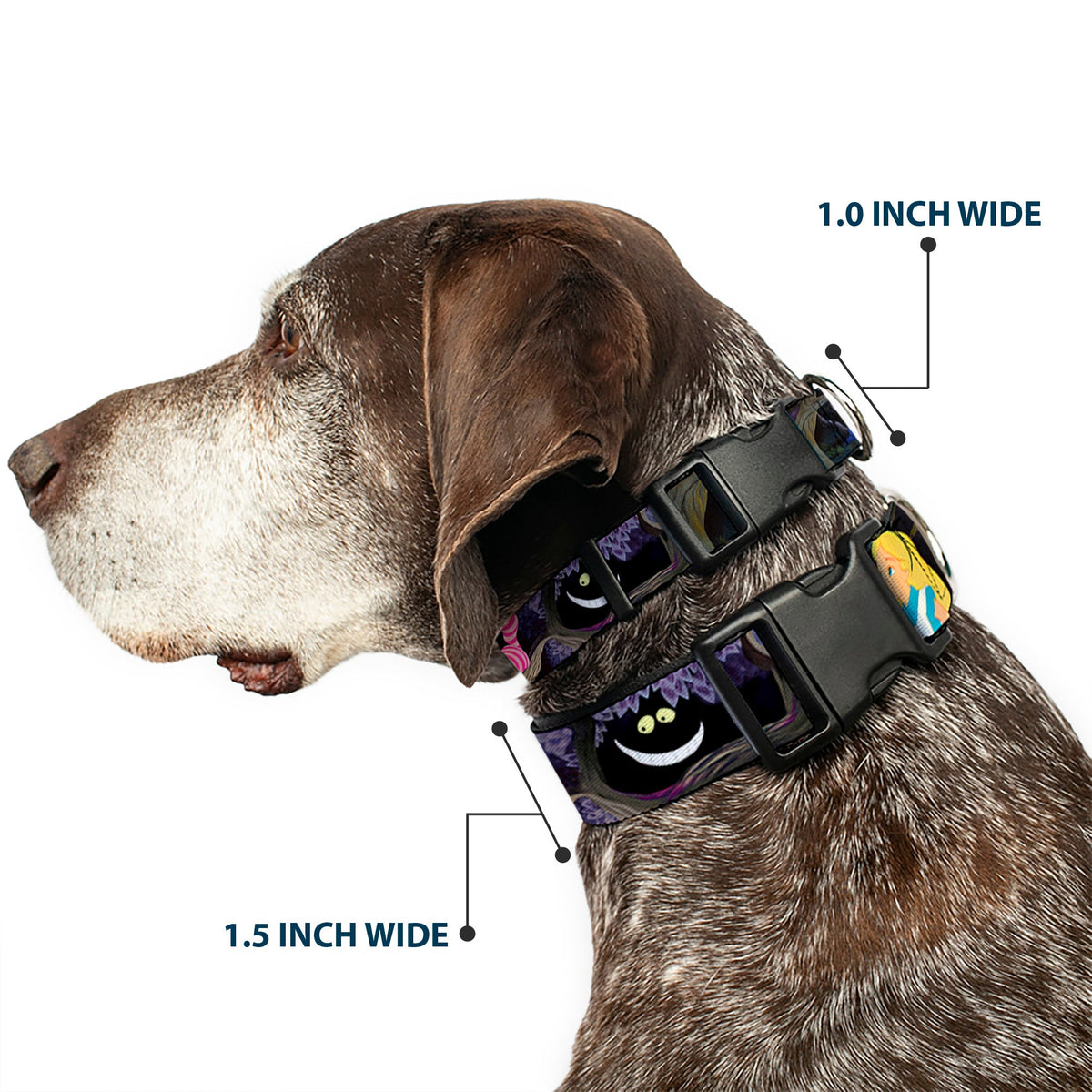Plastic Clip Collar - Alice & the Cheshire Cat Scenes