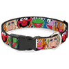 Buckle-Down Disney Muppets Faces Black Plastic Clip Dog Collar