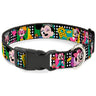 Plastic Clip Collar - Mini Minnie Fashion Poses/Polka Dot Black/White/Multi Color