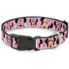 Buckle-Down Disney Minnie Mouse Expressions Polka Dot Plastic Clip Dog Collar