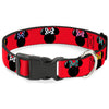 Buckle-Down Disney Minnie Mouse Silhouette Red & Black & Polka Dot Plastic Clip Dog Collar