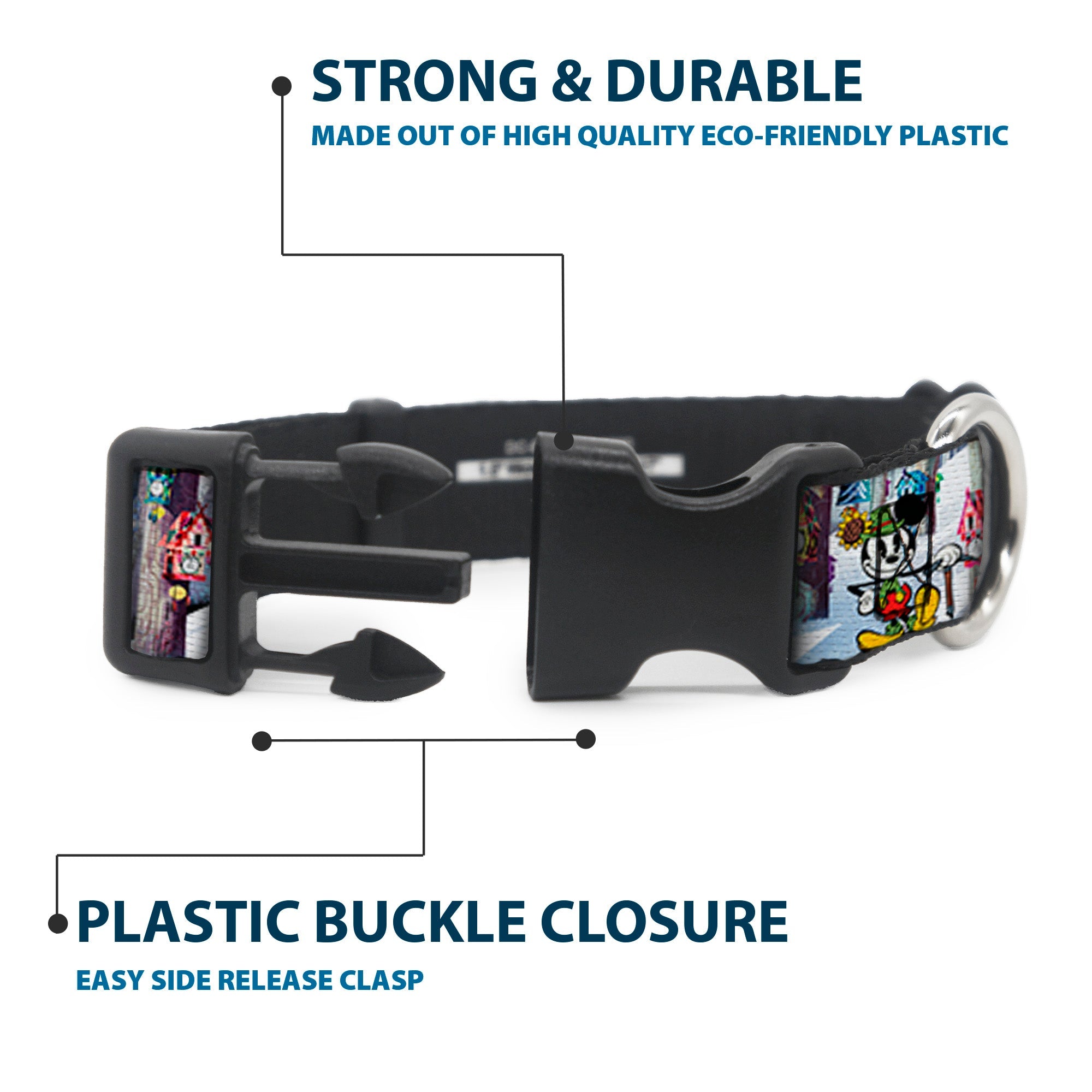 Plastic Clip Collar - Mickey & Minnie Yodelberg Scenes