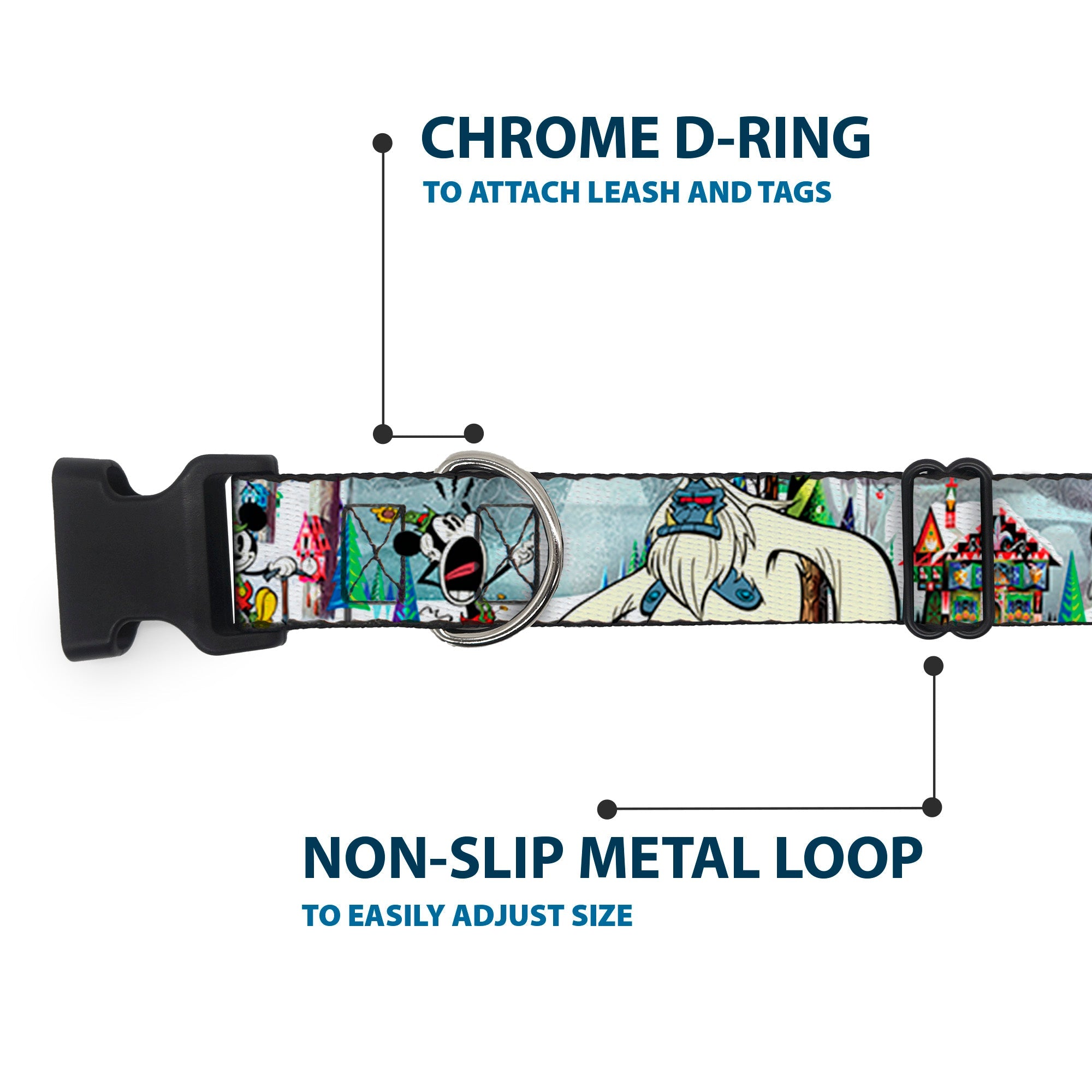 Plastic Clip Collar - Mickey & Minnie Yodelberg Scenes