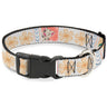 Plastic Clip Collar - Moana Pua and Hei Hei Pose Blocks White/Multi Color