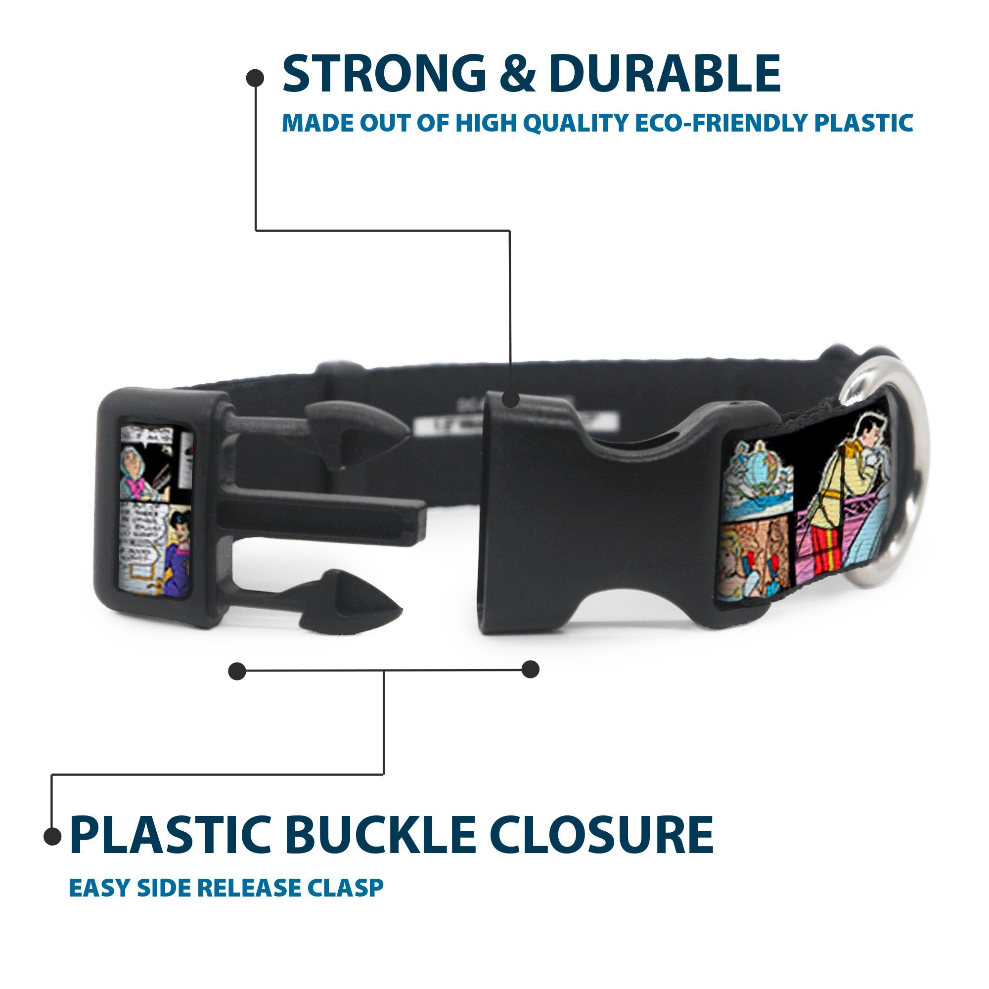 Plastic Clip Collar - Cinderella Movie Panels & Quotes