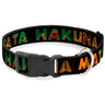 Plastic Clip Collar - HAKUNA MATATA Black/Lion King Scenes