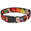 Buckle-Down Disney Muppets Faces Black Plastic Clip Dog Collar
