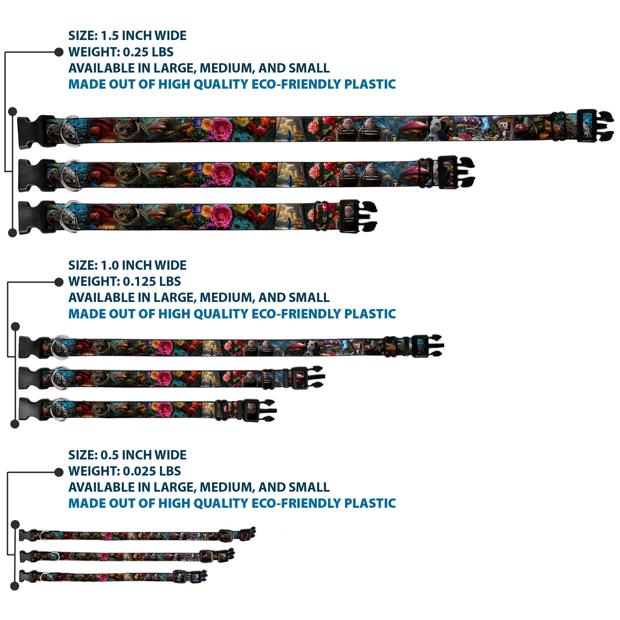 Plastic Clip Collar - Alice in Wonderland Movie Encounters