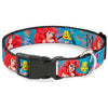 Buckle-Down Disney The Little Mermaid Ariel & Flounder Vivid Underwater Plastic Clip Dog Collar