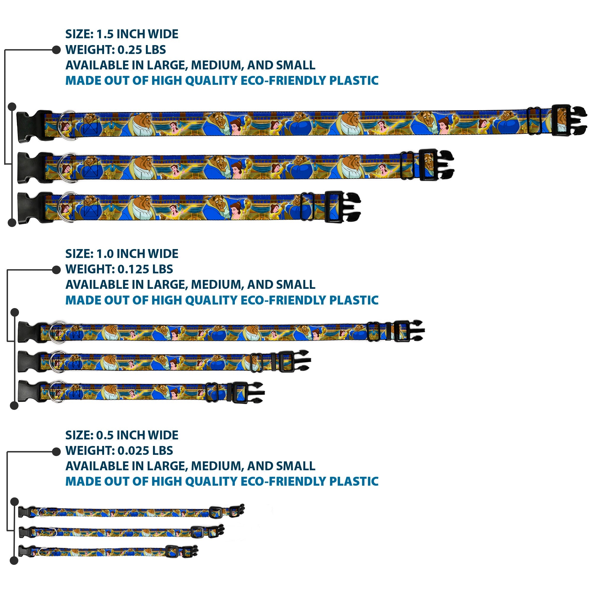 Plastic Clip Collar - Beast & Belle Ball Scene Poses