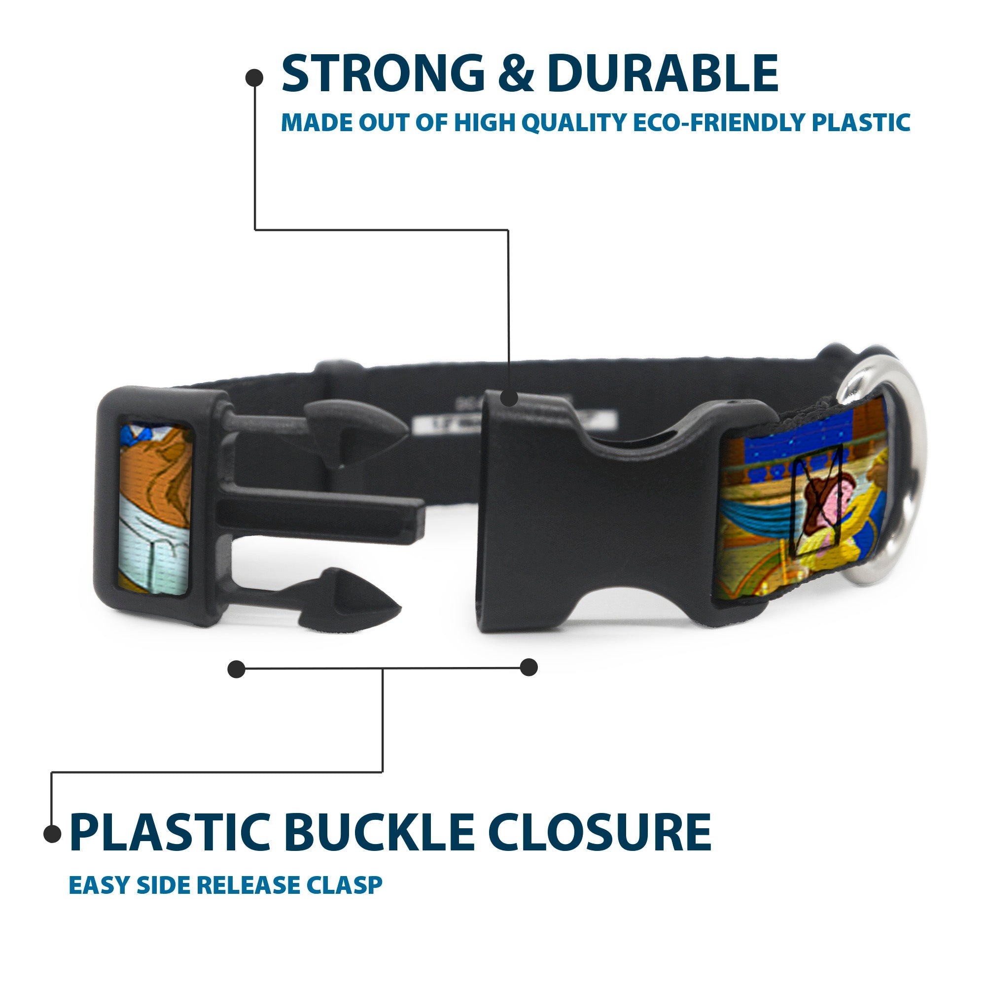 Plastic Clip Collar - Beast & Belle Ball Scene Poses