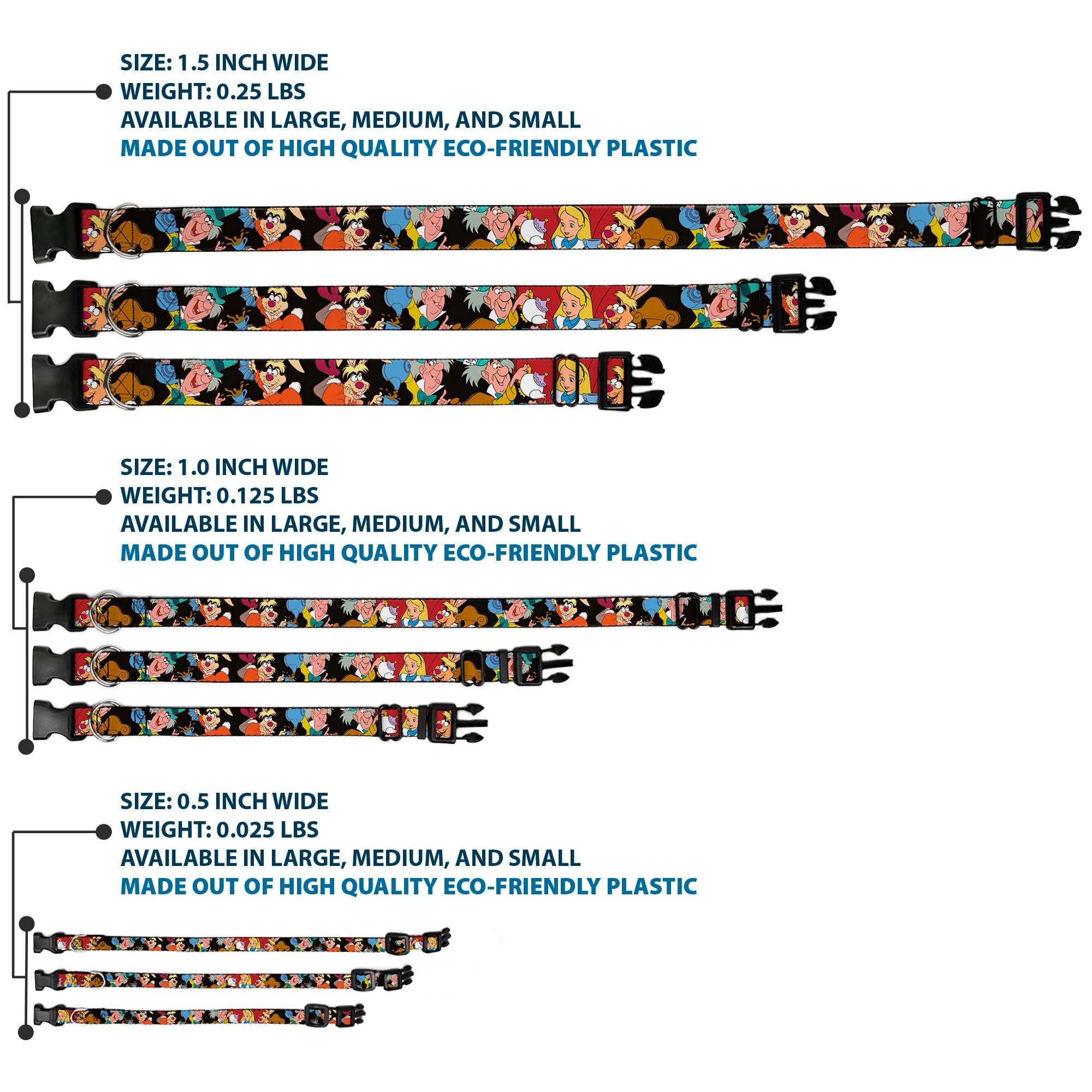 Plastic Clip Collar - Mad Hatters Tea Party Poses