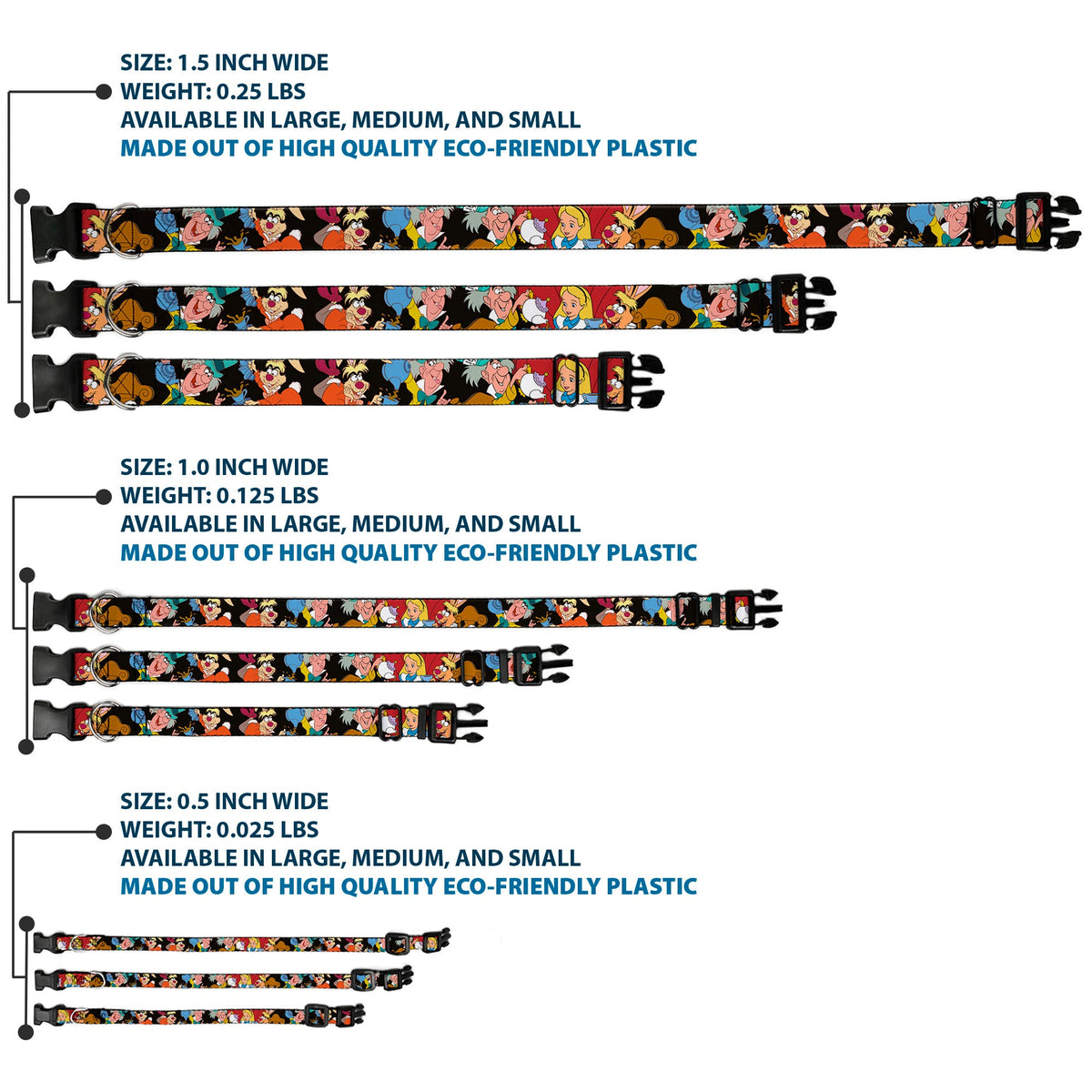 Plastic Clip Collar - Mad Hatters Tea Party Poses