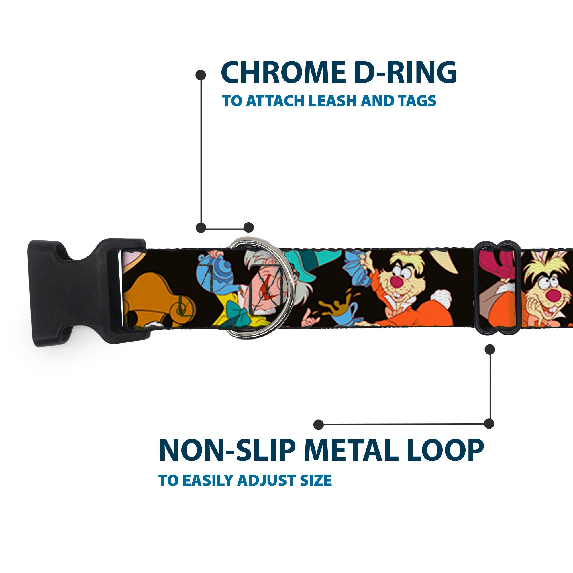 Plastic Clip Collar - Mad Hatters Tea Party Poses