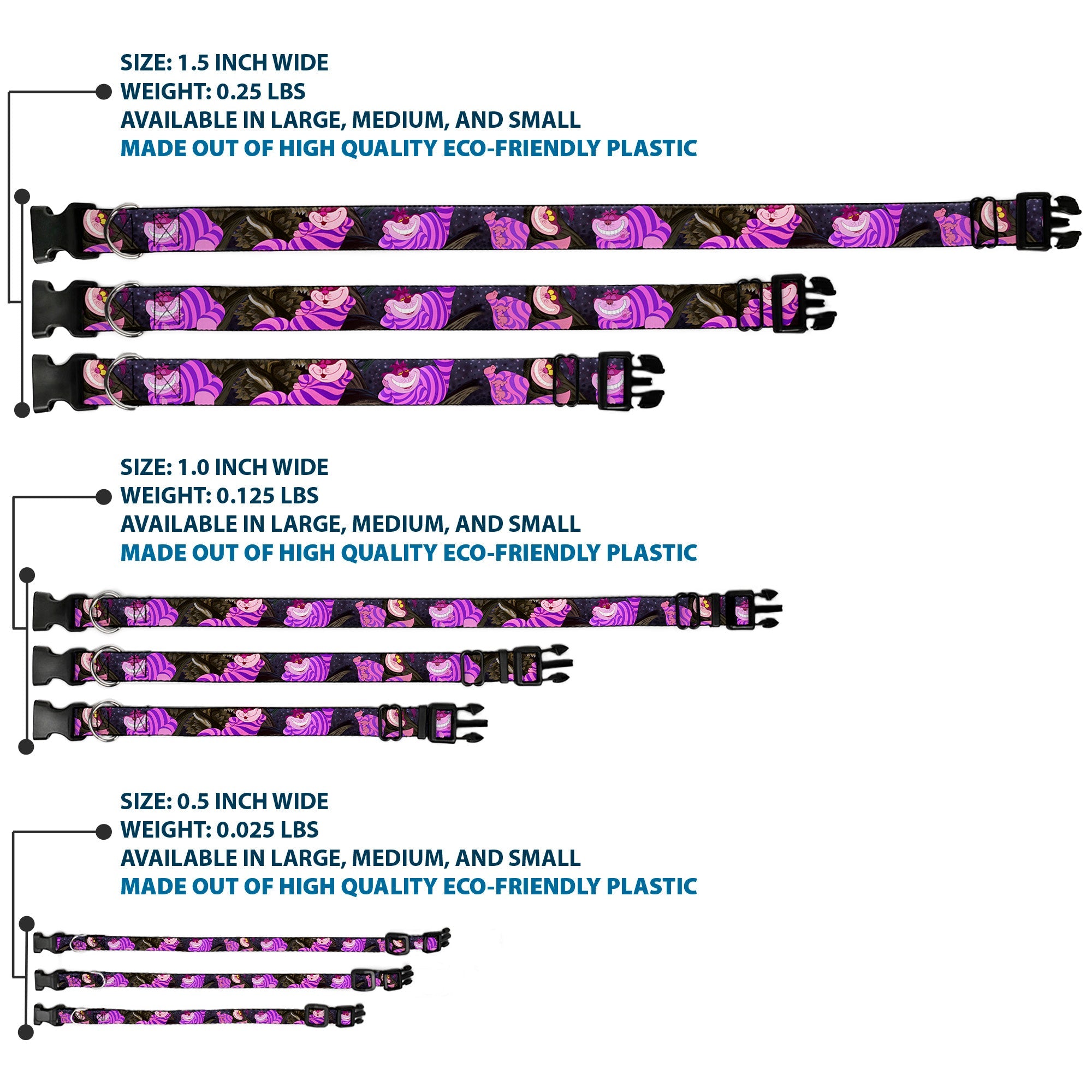 Plastic Clip Collar - Cheshire Cat Tree Poses