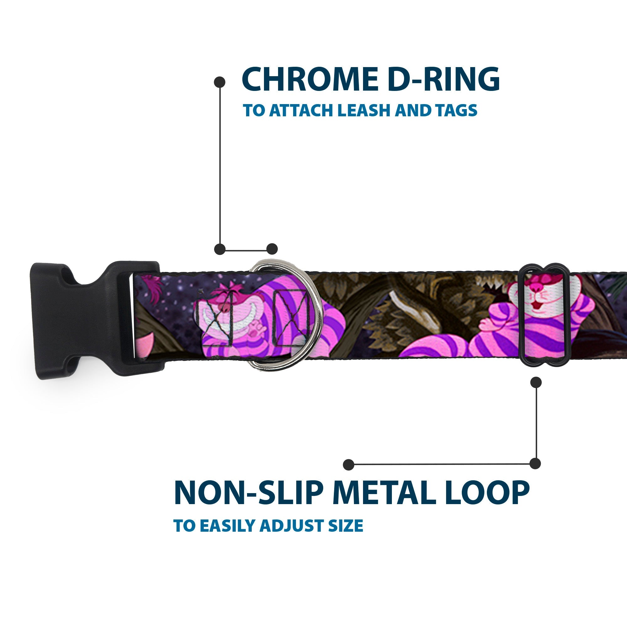 Plastic Clip Collar - Cheshire Cat Tree Poses