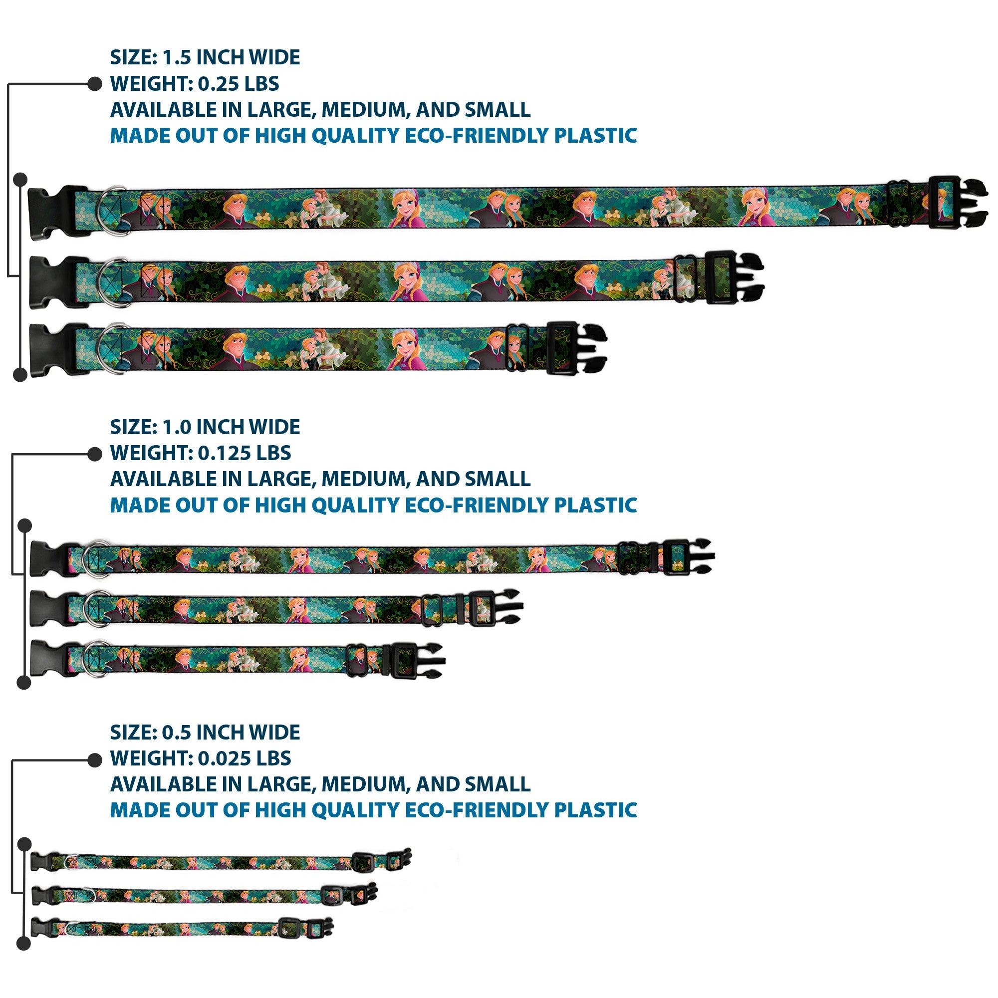 Plastic Clip Collar - Anna & Hans/Anna & Kristoff Poses