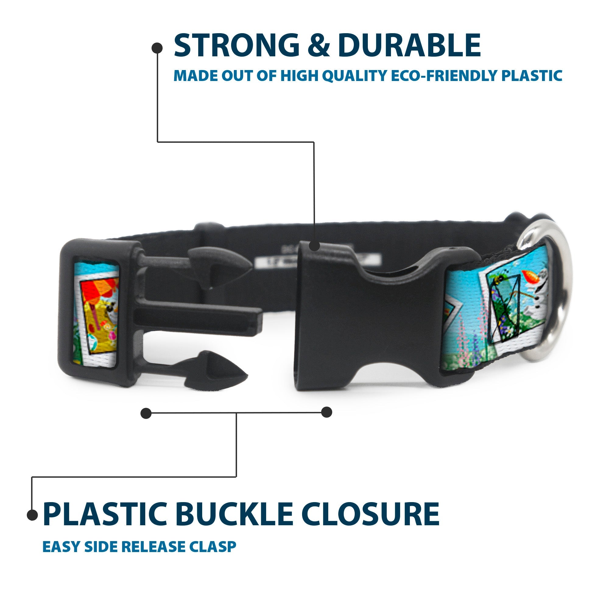 Plastic Clip Collar - Olaf Summertime Snapshots