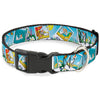Buckle-Down Disney Frozen Olaf Summertime Snapshots Plastic Clip Dog Collar