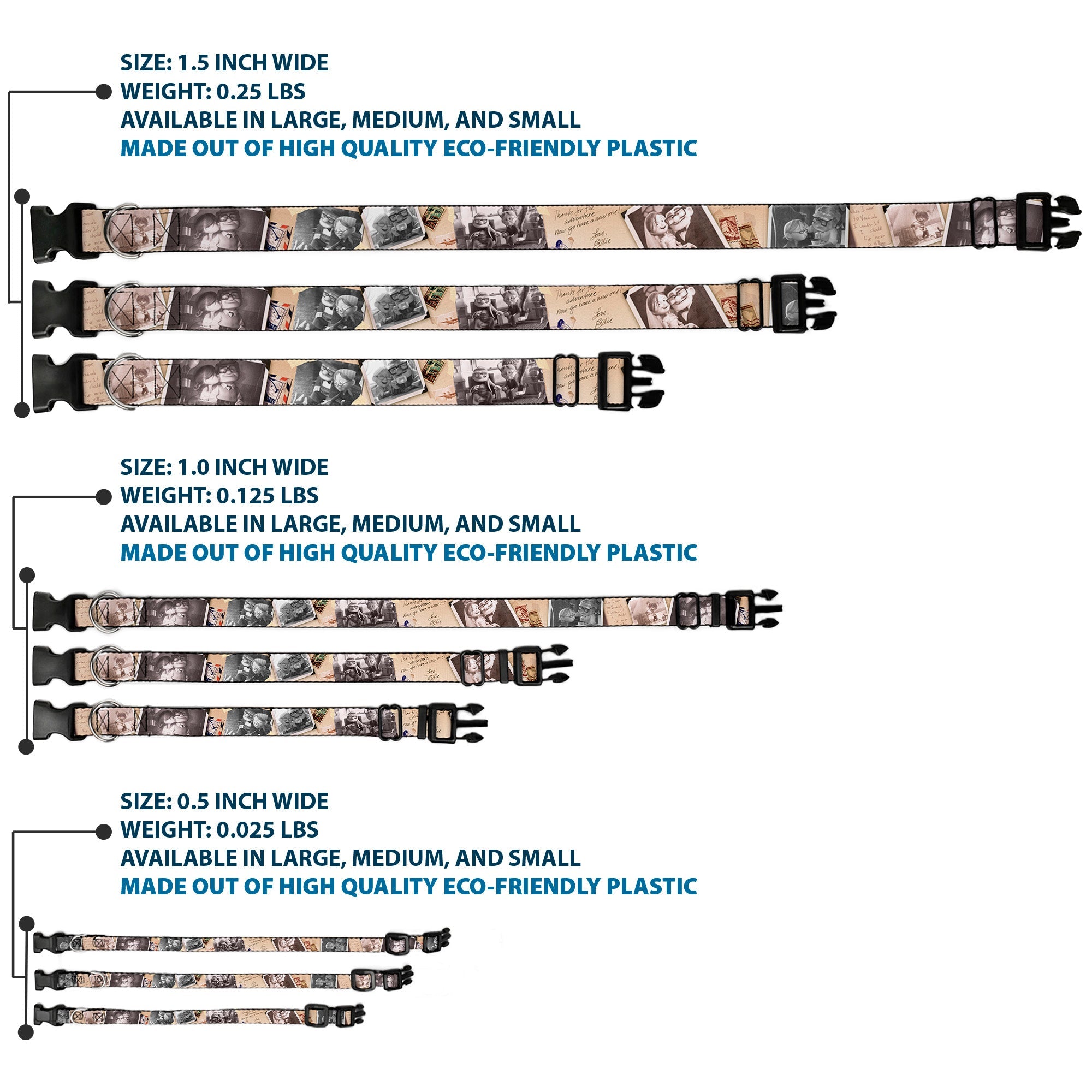 Plastic Clip Collar - Up Adventure Book Snapshots/Post Cards