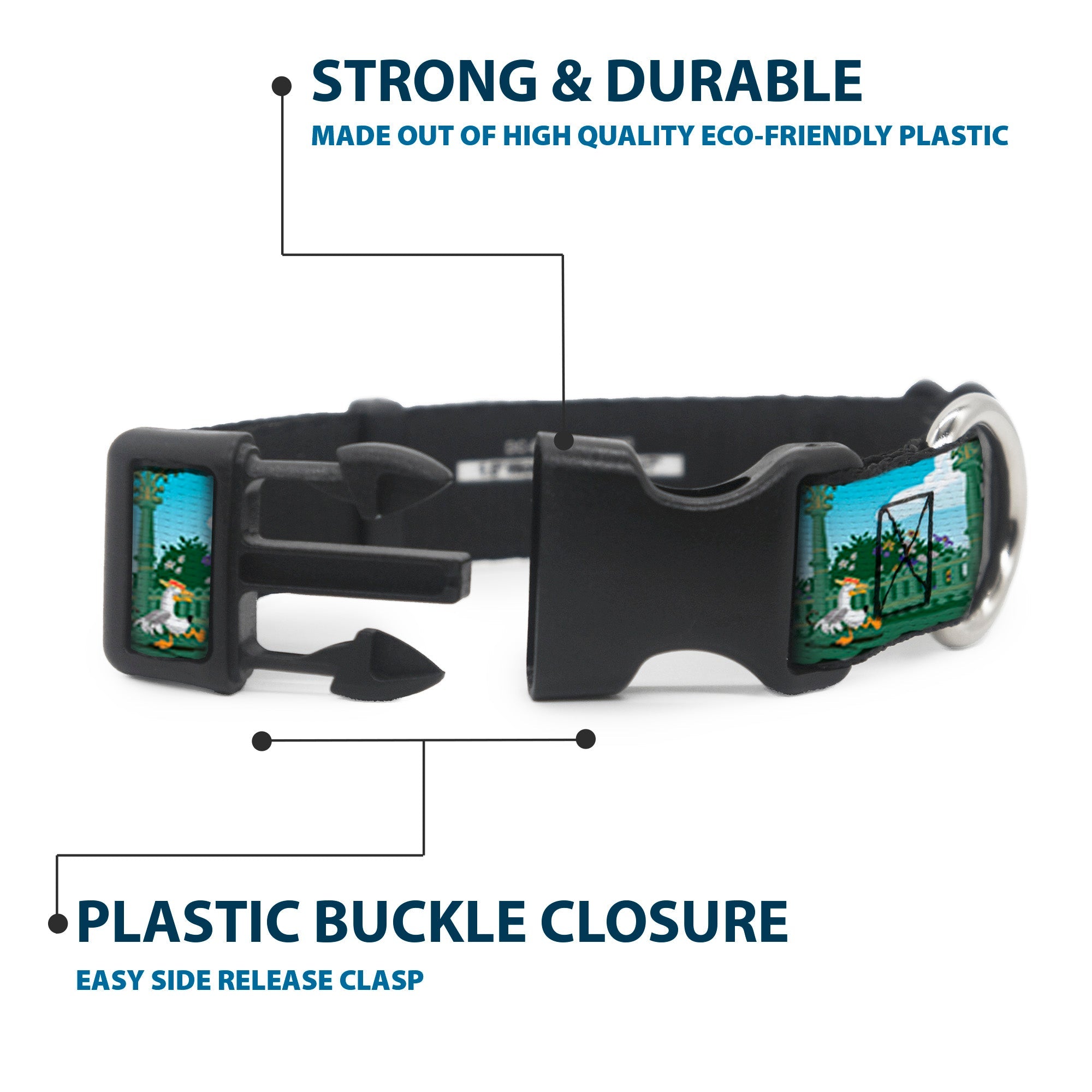 Plastic Clip Collar - Olaf Garden Scenes