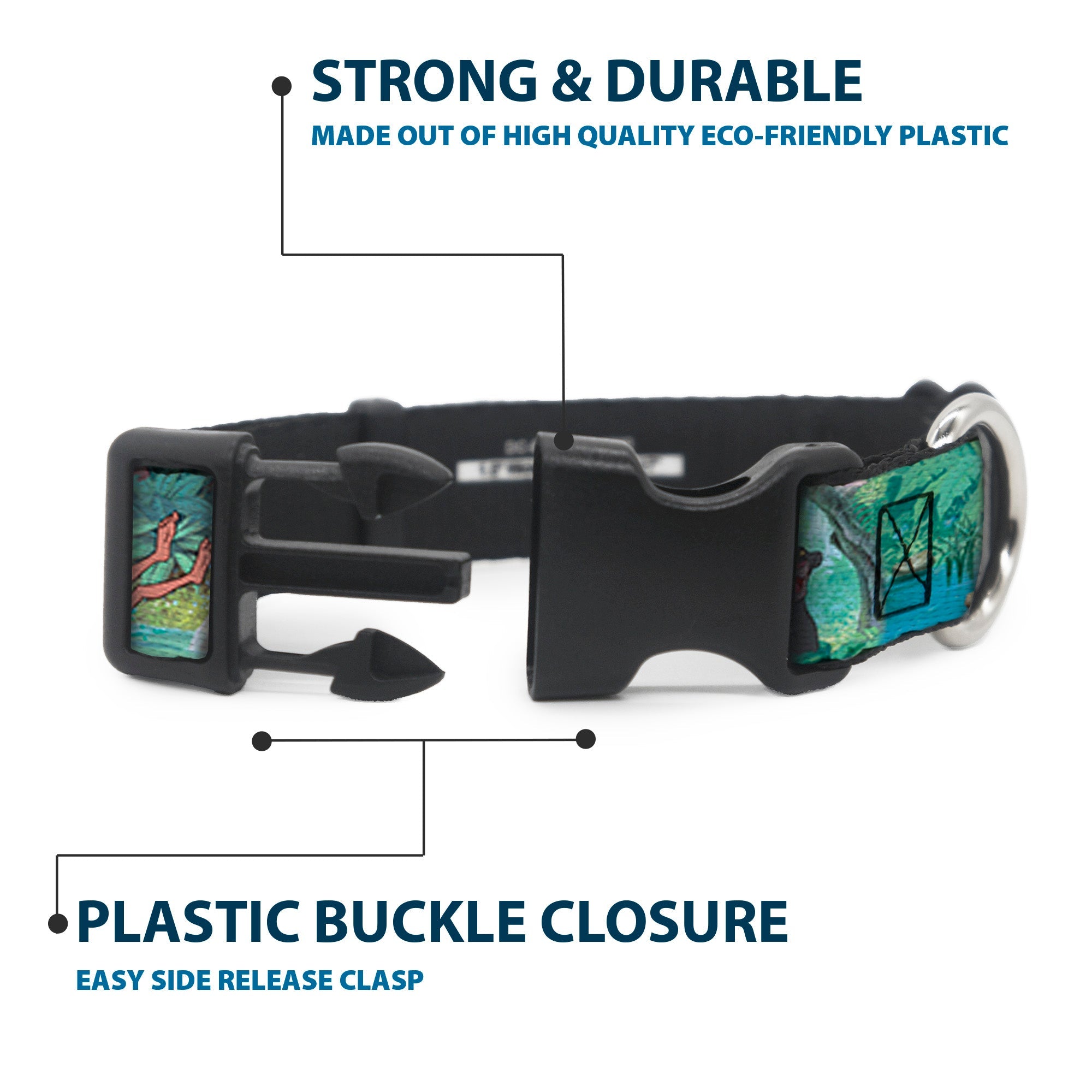 Plastic Clip Collar - The Jungle Book Scenes
