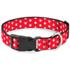 Plastic Clip Collar - Minnie Mouse Polka Dot/Mini Silhouette Red/White
