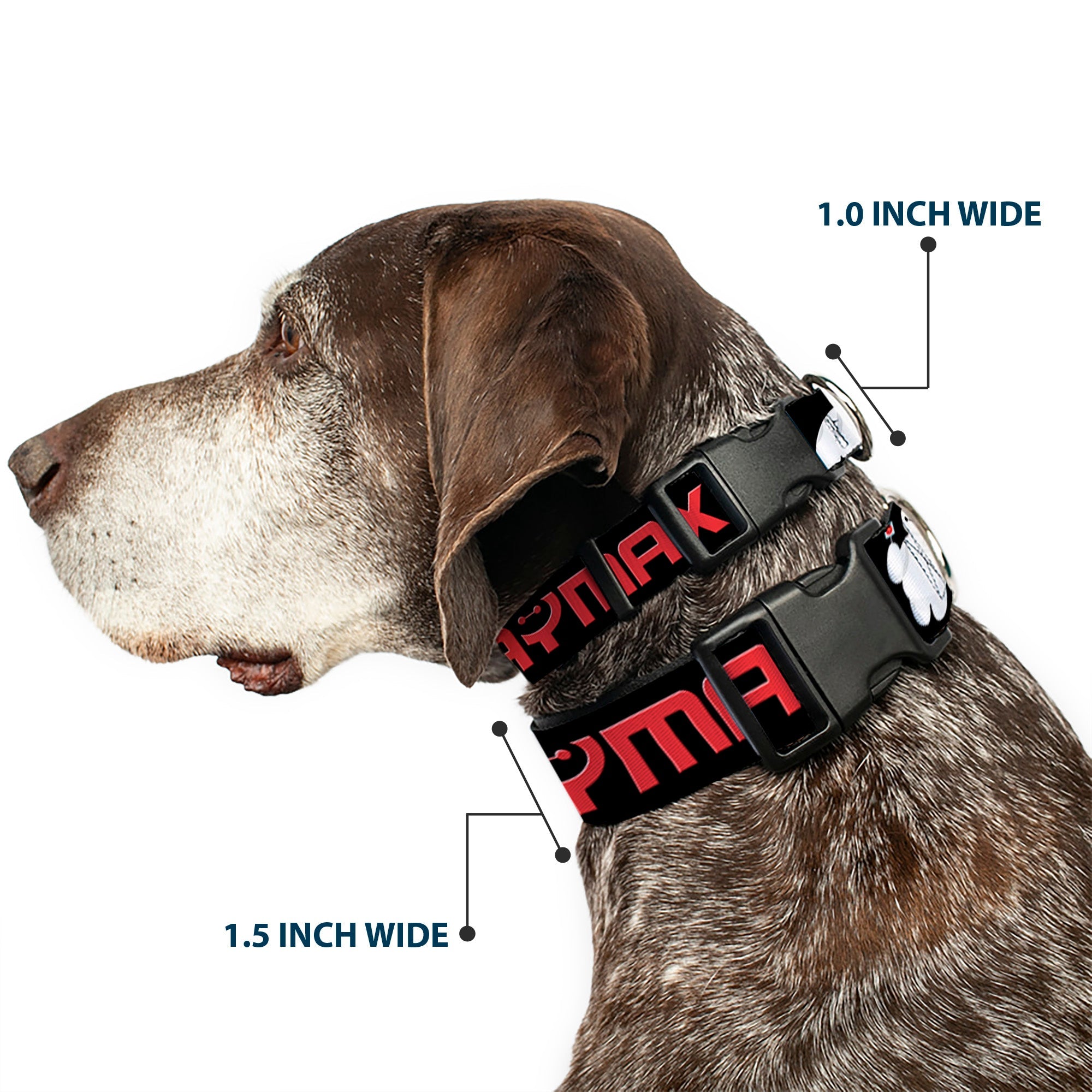 Plastic Clip Collar - BAYMAX Poses Black/White/Red