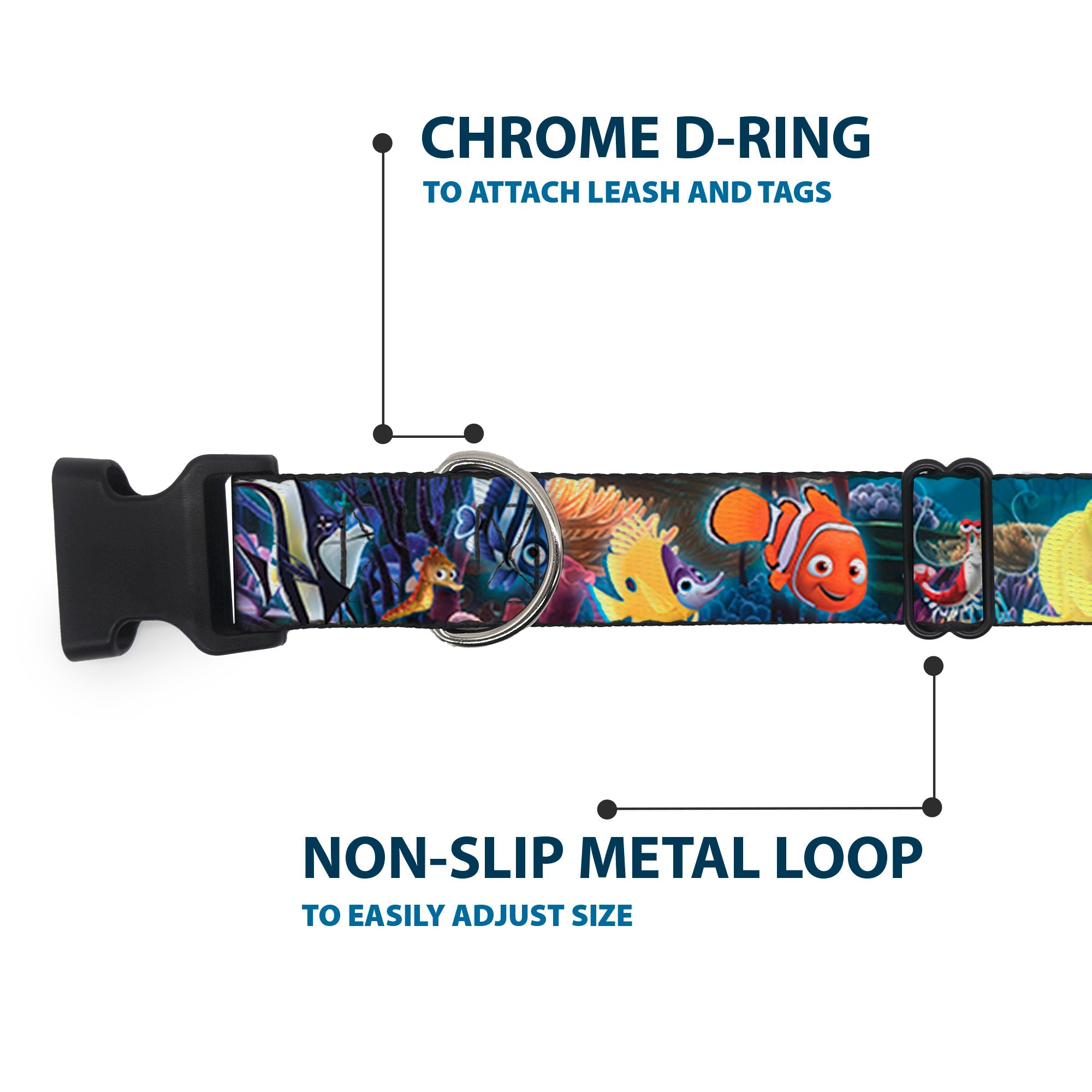 Plastic Clip Collar - Nemo & Friends Group