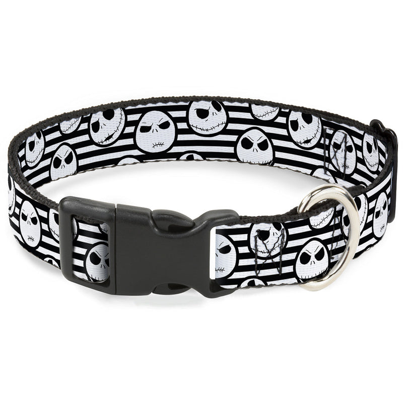 Plastic Clip Collar - Jack Expressions/Stripe White/Black