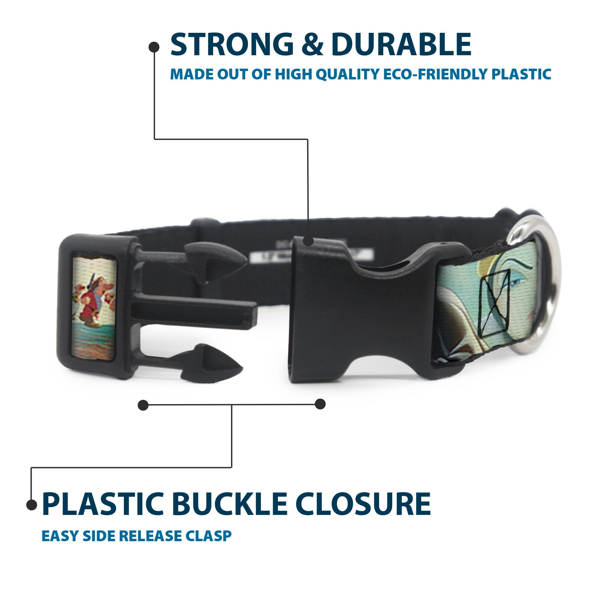 Plastic Clip Collar - Snow White/Dwarves/Old Witch/Evil Queen Scenes