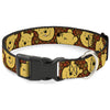 Plastic Clip Collar - Winnie the Pooh Expressions/Honeycomb Black/Browns