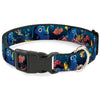 Buckle-Down Disney Dory Poses & Friends Under the Sea Plastic Clip Dog Collar