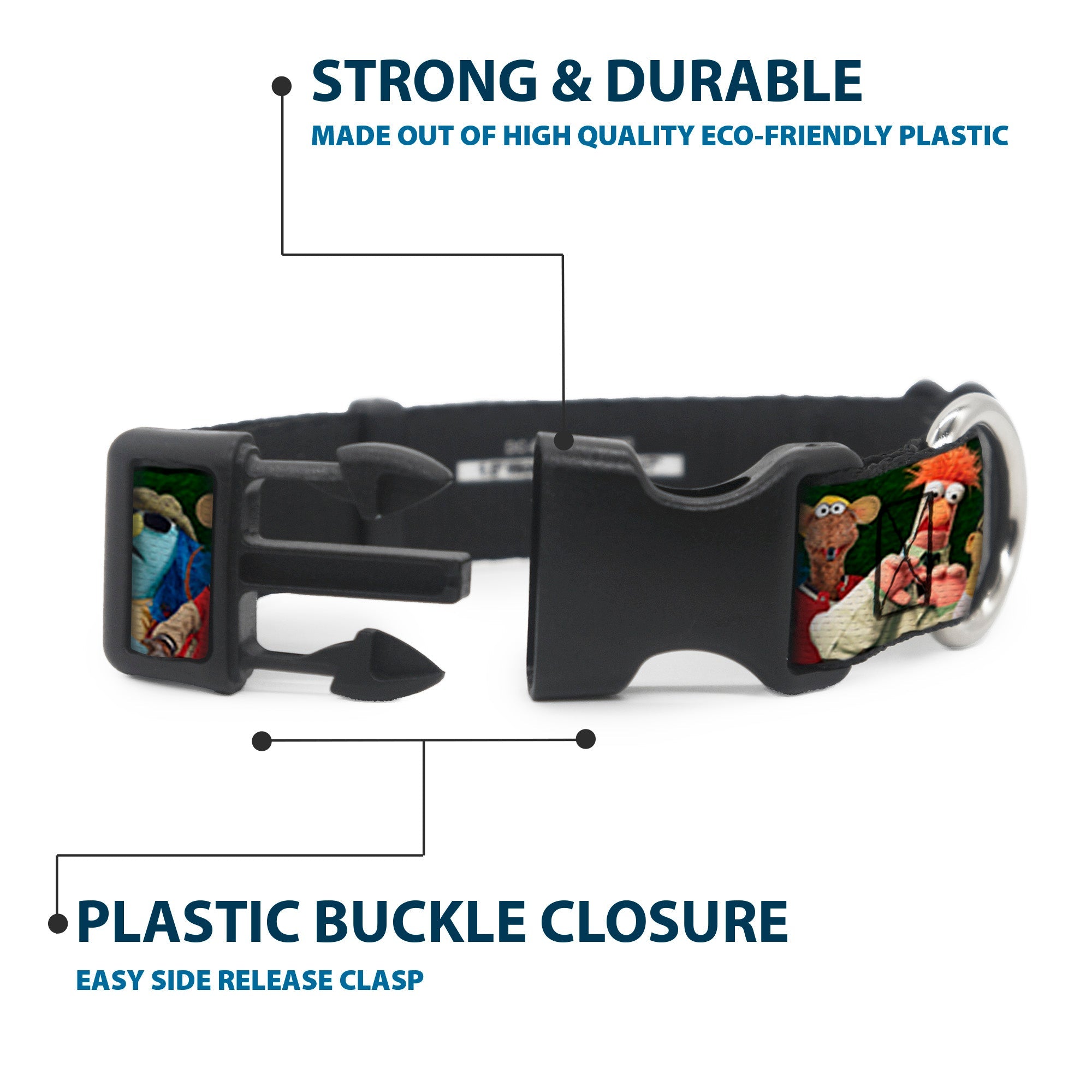 Plastic Clip Collar - Muppets 20-Character Group Pose Greens