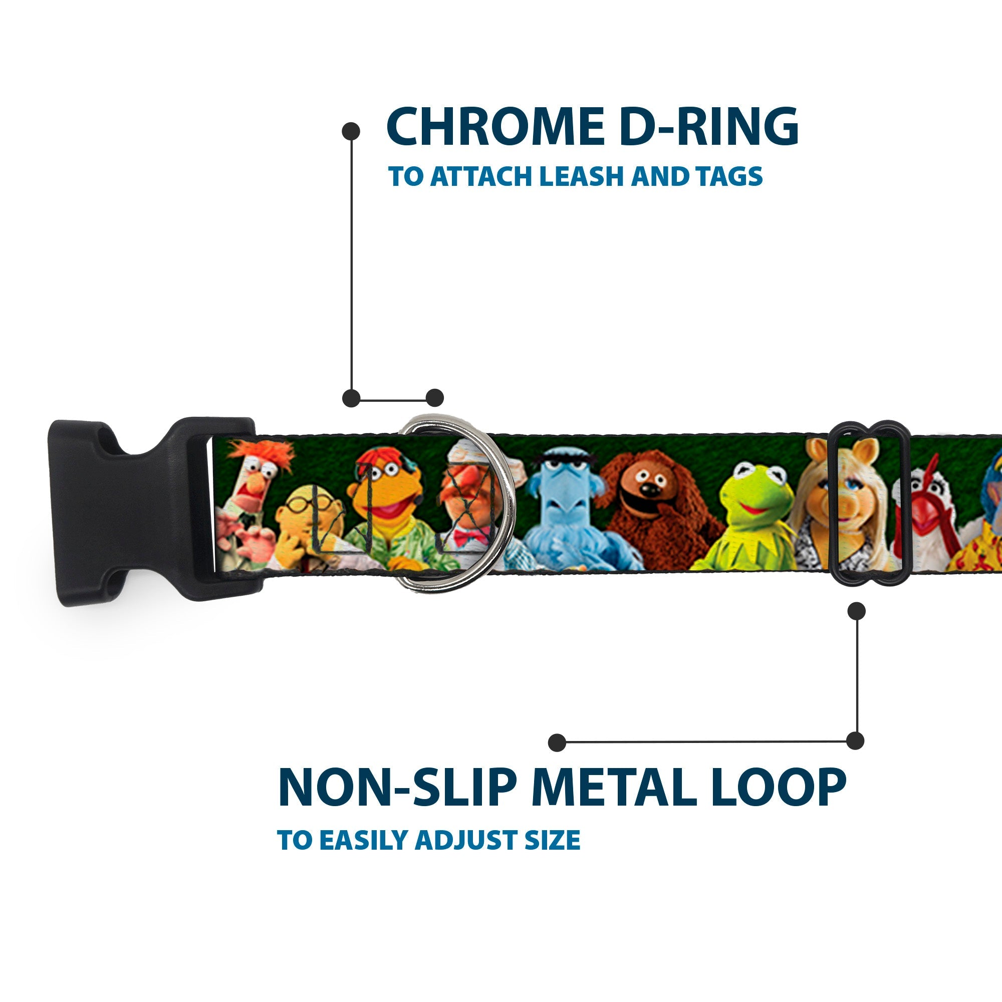 Plastic Clip Collar - Muppets 20-Character Group Pose Greens