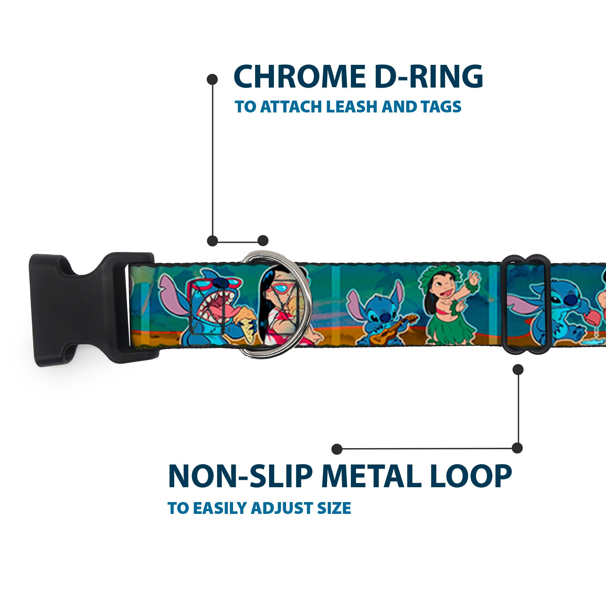 Plastic Clip Collar - Lilo & Stitch 5-Scene Blocks