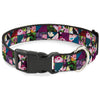 Buckle-Down Disney Alice in Wonderland Kaleidoscope Scenes Plastic Clip Dog Collar