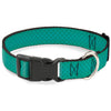 Plastic Clip Collar - Ariels Scales Turquoise Blues