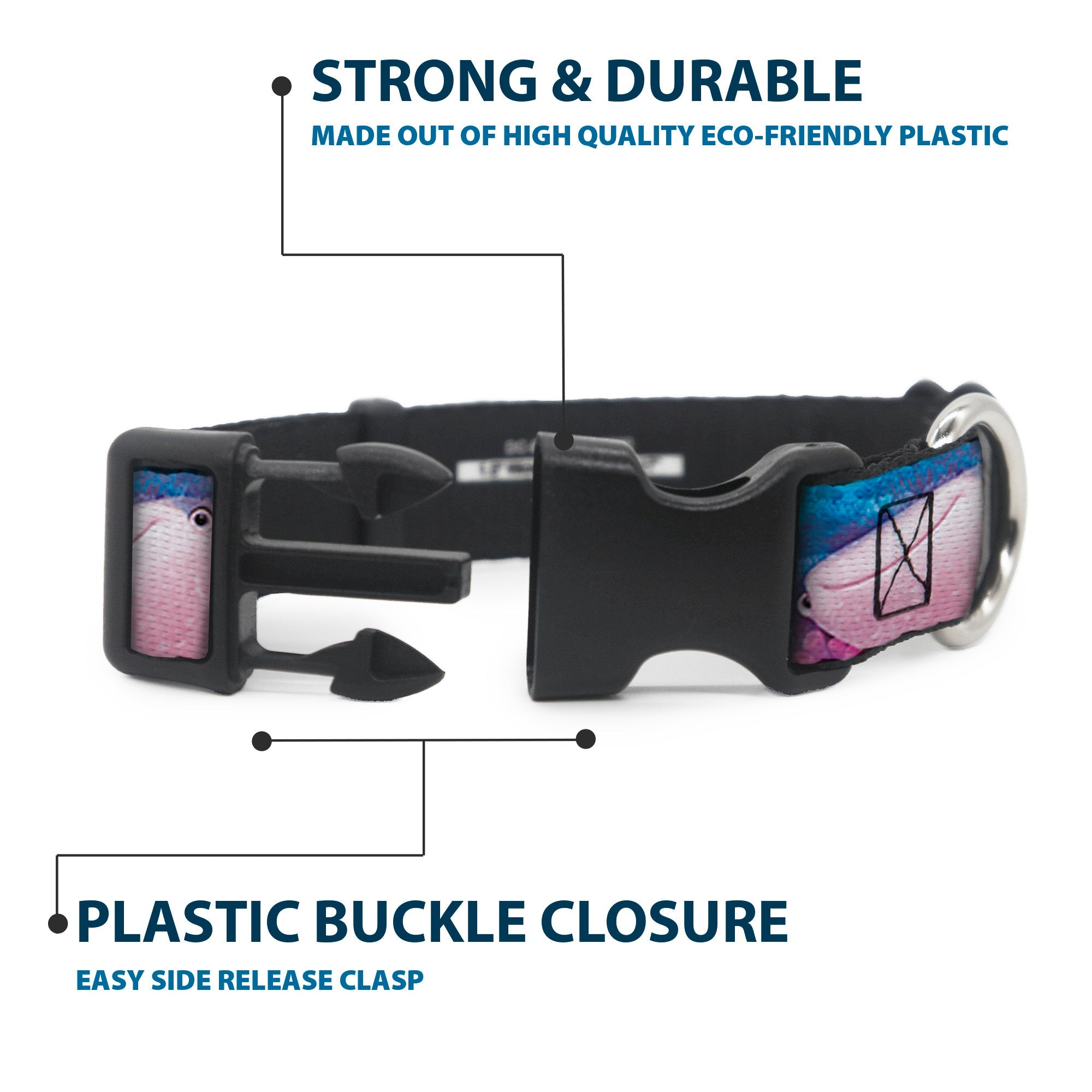 Plastic Clip Collar - Dory & 5-Friends Under the Sea