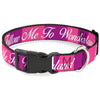 Buckle-Down Disney Alice in Wonderland Cheshire Cat Plastic Clip Dog Collar