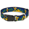 Plastic Clip Collar - Pluto 4-Poses/Landscape Blue/Green