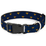 Plastic Clip Collar - Aladdin Genie Lamp Monogram Navy/Gold