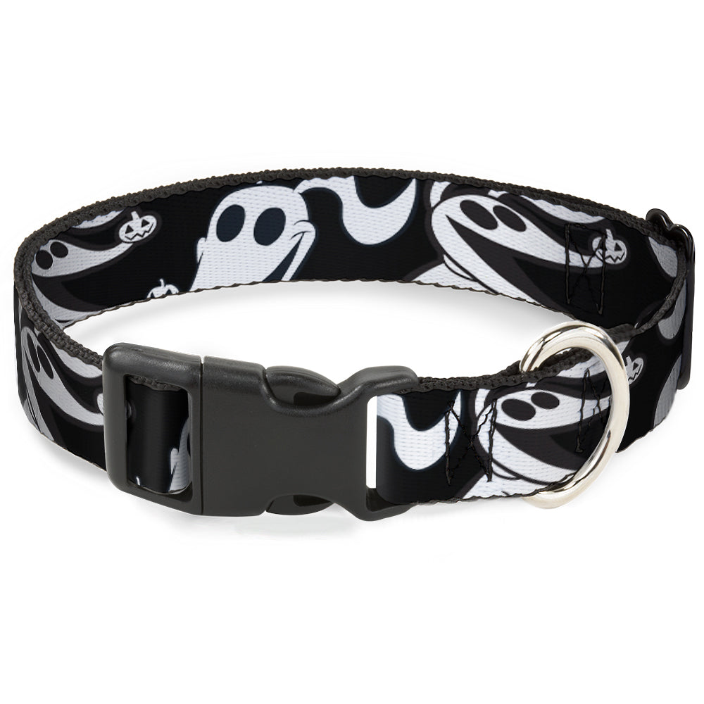 Plastic Clip Collar - Nightmare Before Christmas Zero Expressions Black/White