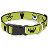 Buckle-Down Disney Monsters Inc. Mike 4-Icons Plastic Clip Dog Collar