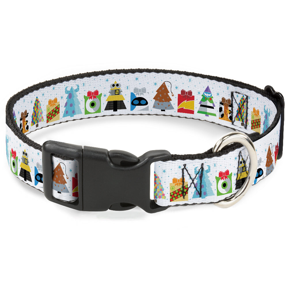 Plastic Clip Collar - Pixar Holiday Collection Character Gifts Lineup/Stars White/Blues