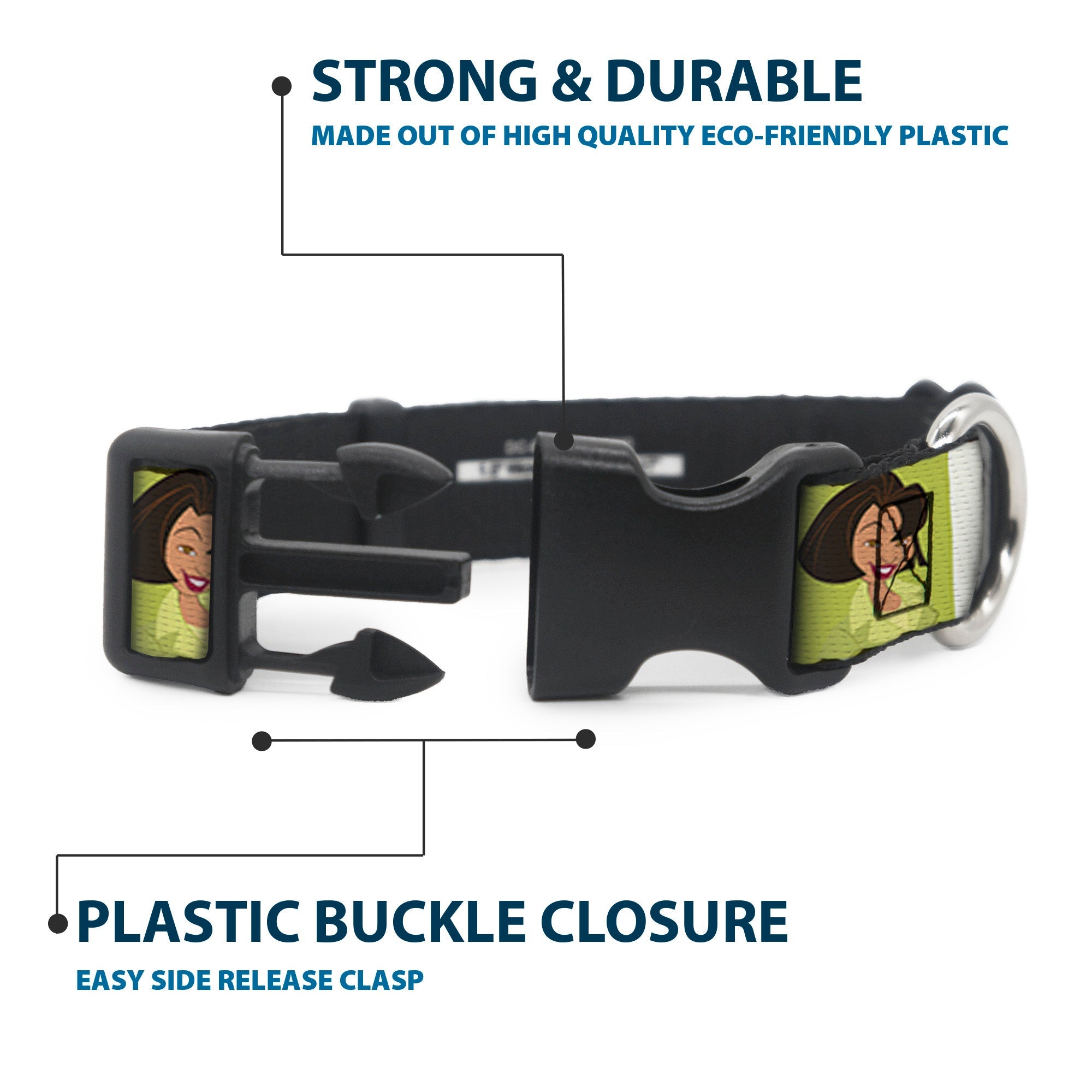 Plastic Clip Collar - The Proud Family 6-Character Block Poses