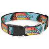 Buckle-Down Disney Moana Island Girl Rainbow Pose Plastic Clip Dog Collar